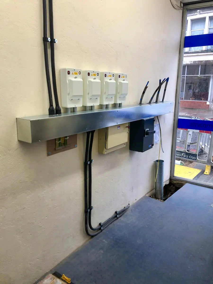 Commercial three-phase electrical installation by Urban Volt Electrical