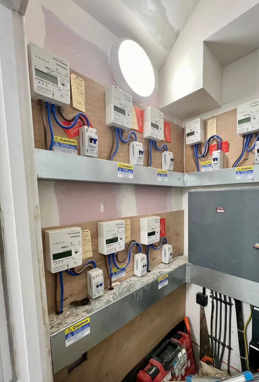 Electrical work in a retail unit for landlord properties