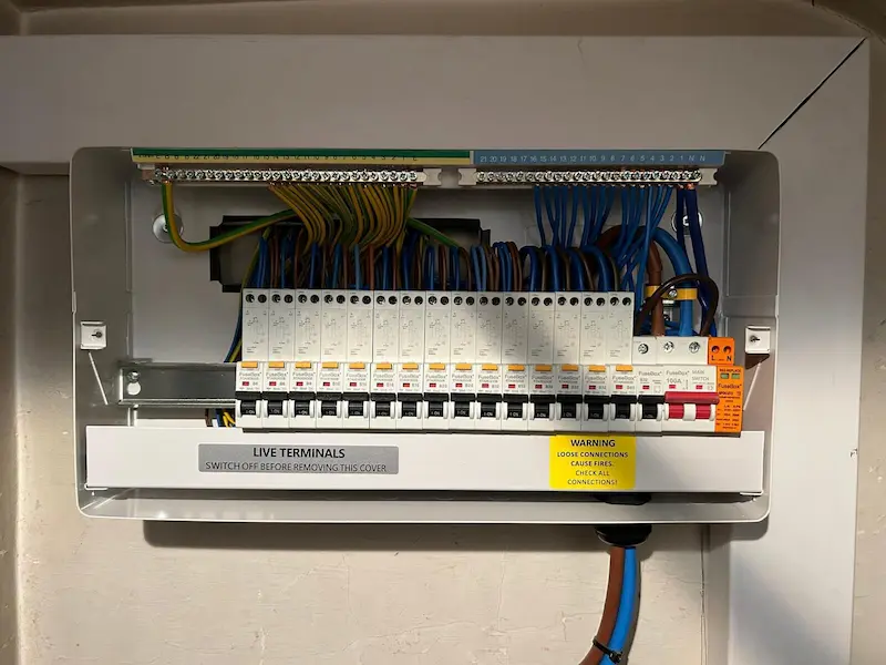 Consumer unit upgrade carried out by Urban Volt Electrical in Bromley